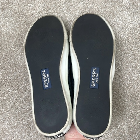 Sperry Seaside Perforated Emboss Suede Slip on Sneaker - Picture 6 of 9